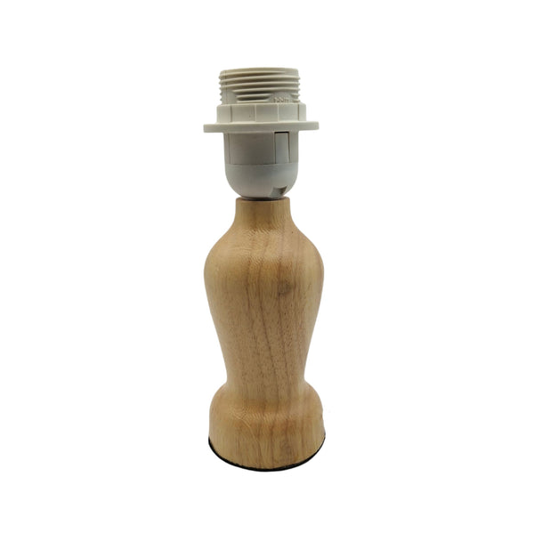 Lampada da tavolo Mona - 1 luce - 20 cm - Legno e Lino