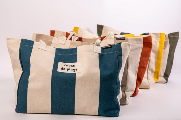 Sac Anouck (rayures) cabas de plage