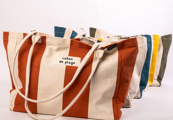 Anouck Bag (stripes) beach tote