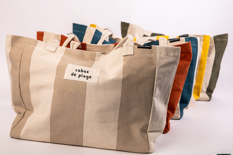 Anouck Bag (stripes) beach tote