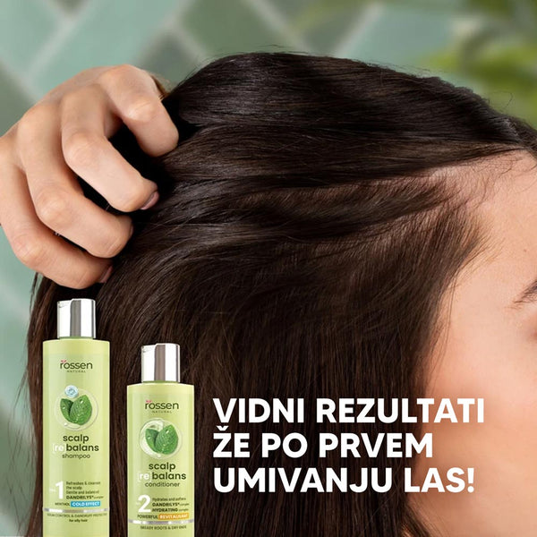 Balzám na vyvážení pokožky hlavy pro mastné vlasy