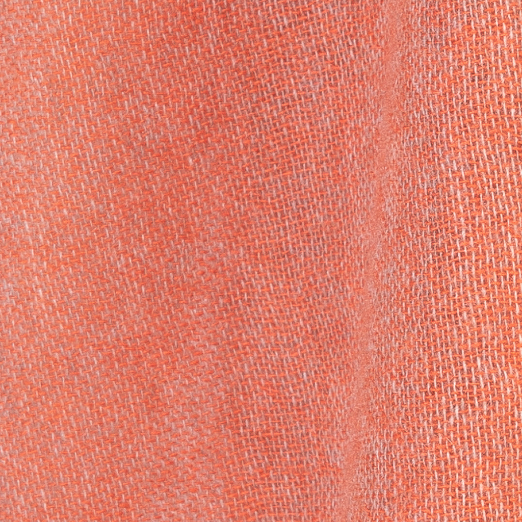 Pure orange cashmere scarf