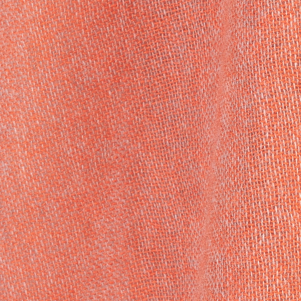 Pure orange cashmere scarf