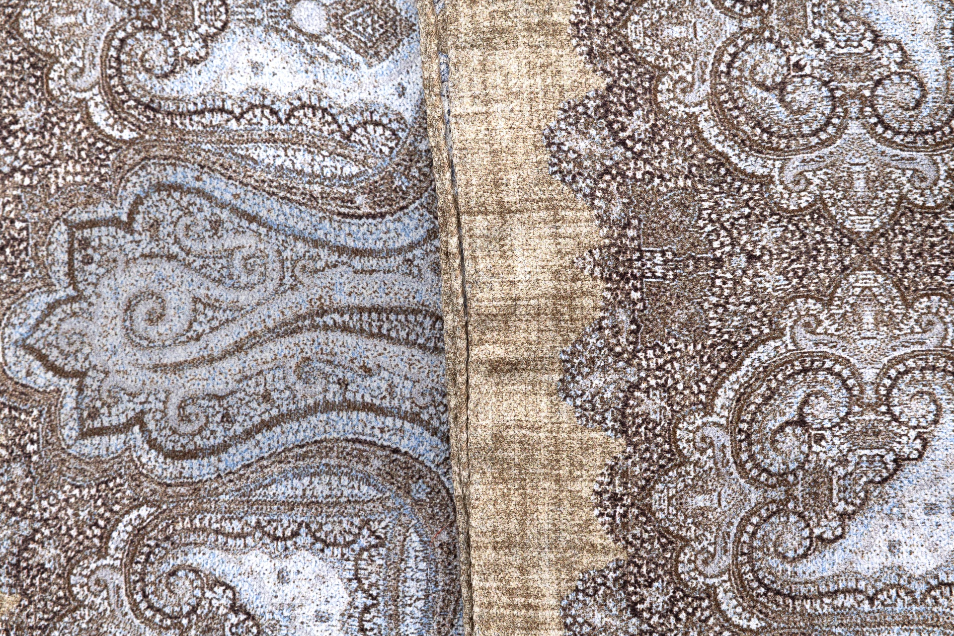 Paisley pattern scarf in neutral colors 100% silk