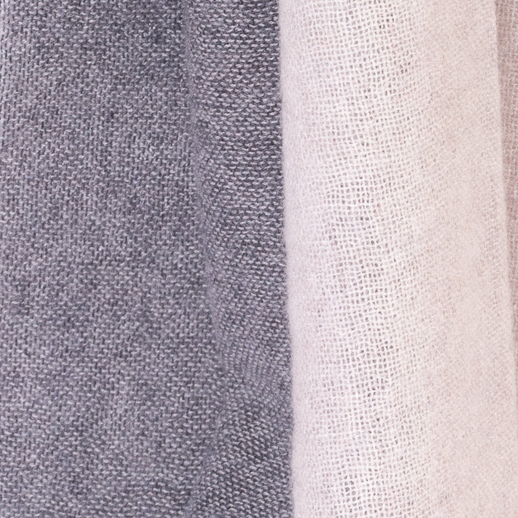 Beige sjaal van 100% wol