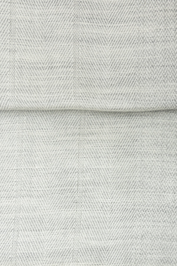 Gray cashmere and silk scarf