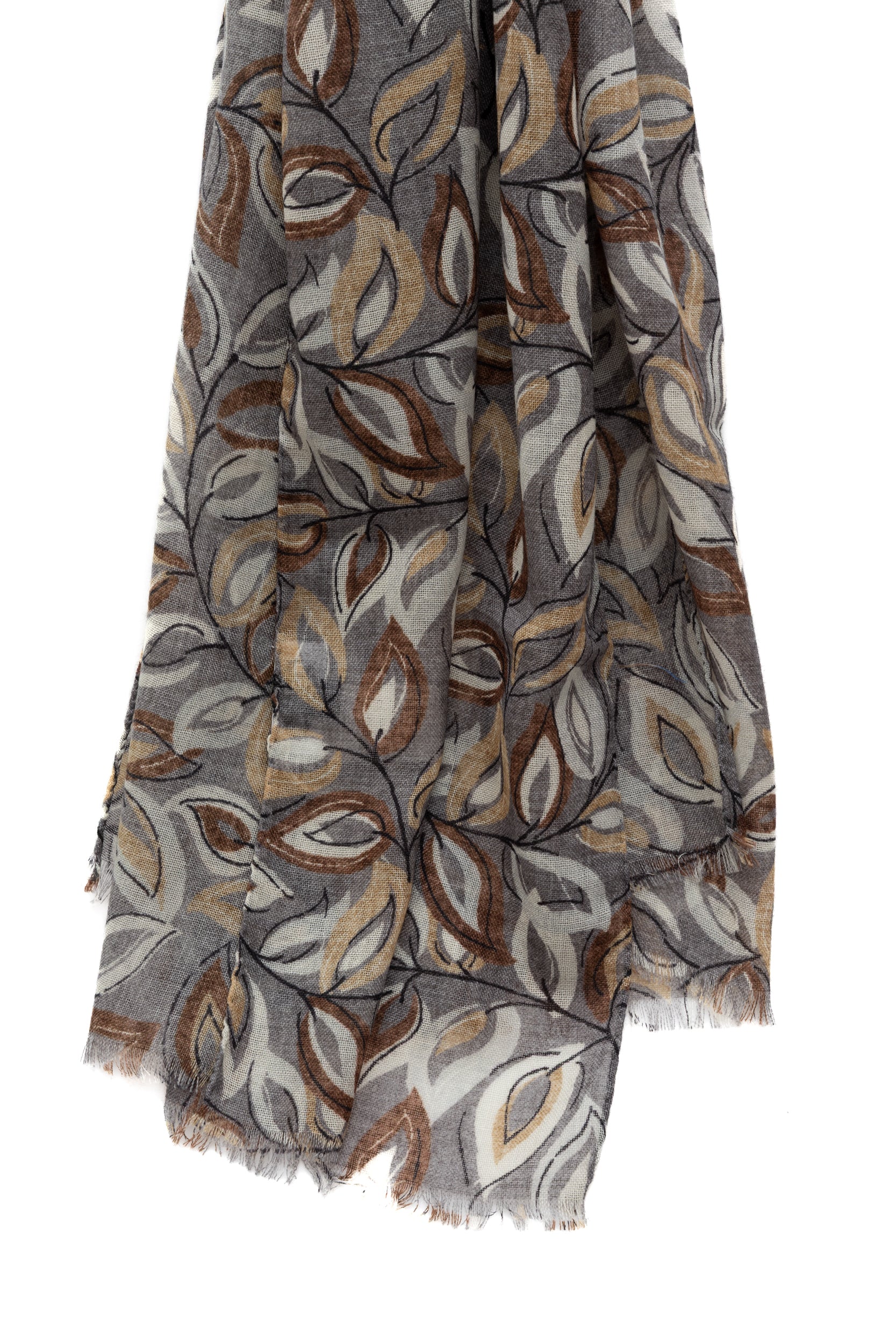 Svetlo siva ruta iz čiste volne z vzorcem