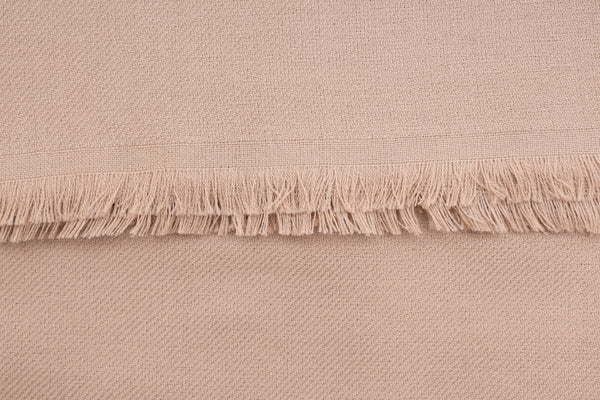 Beige Pink Scarf in Virgin Wool