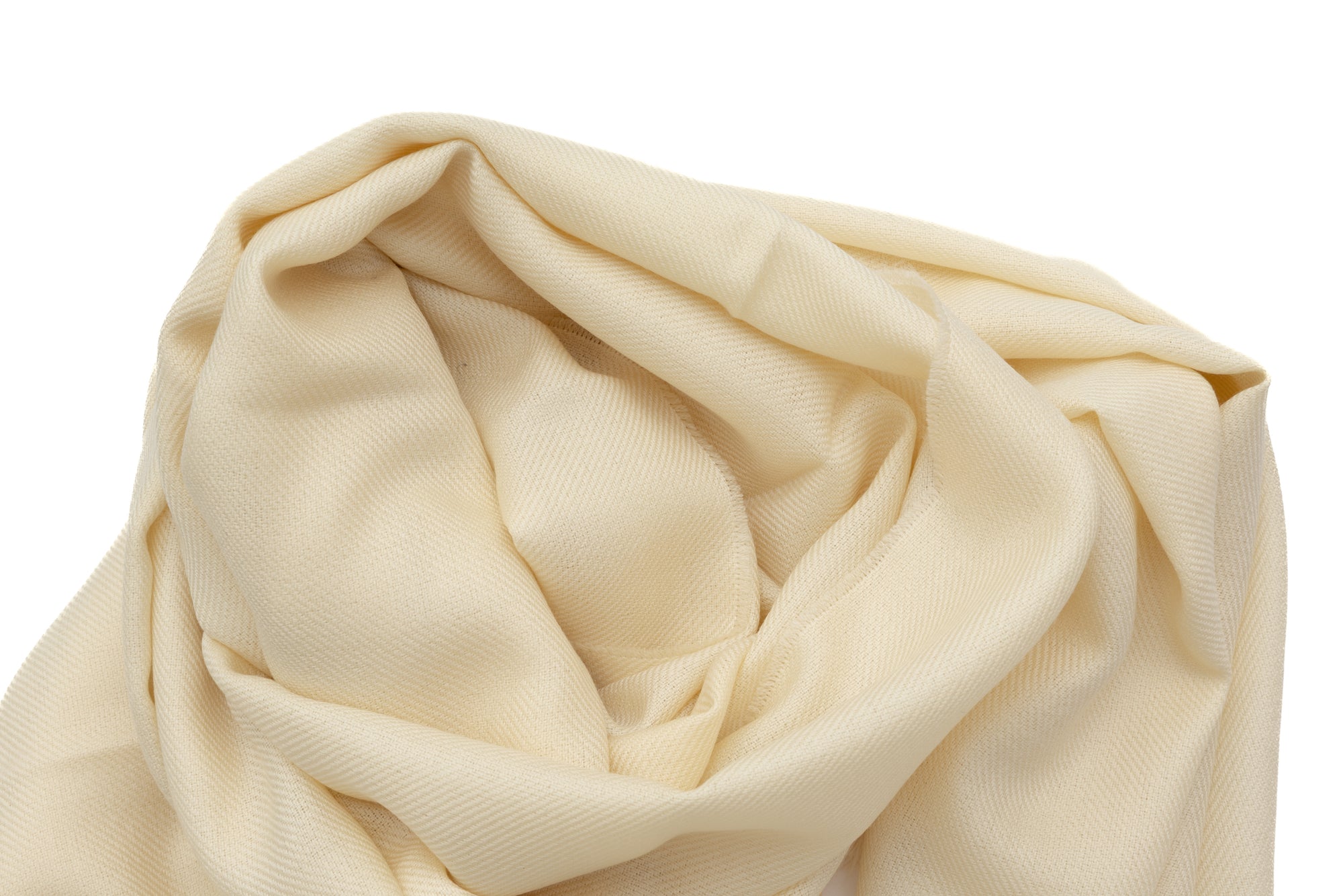 Ivory scarf in virgin wool