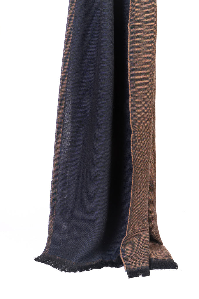 Obojestranski šal iz čiste volne