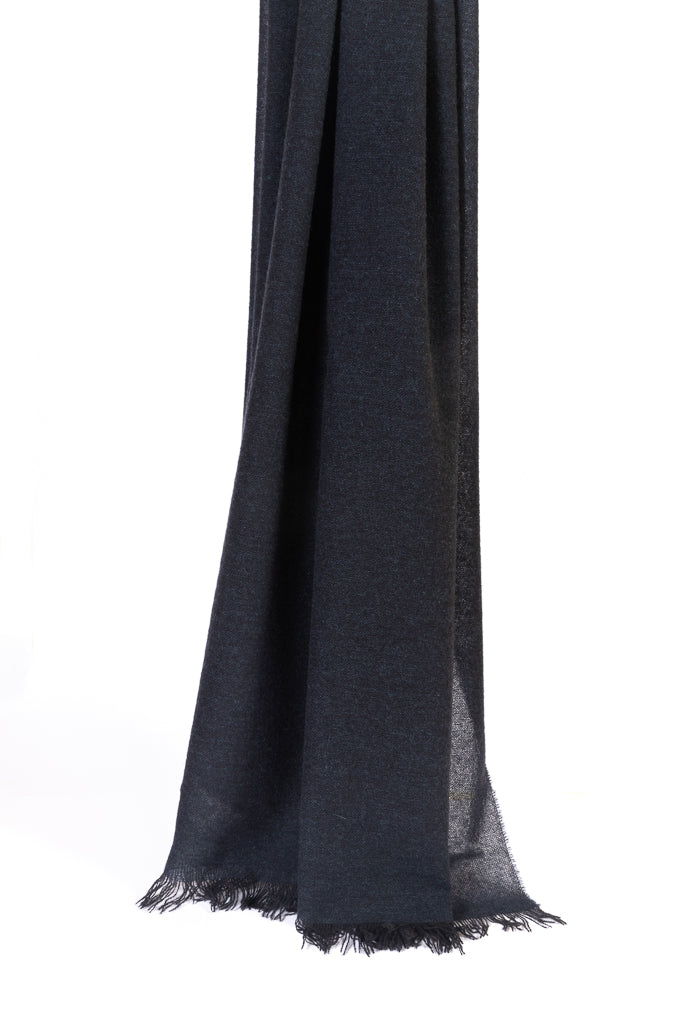 Črn čist kašmir šal