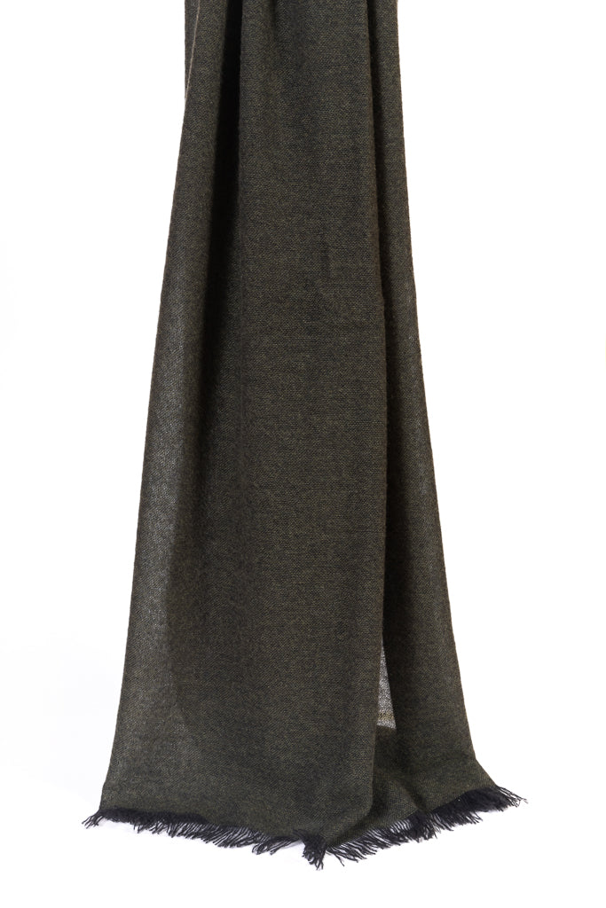 Sciarpa verde in puro cashmere