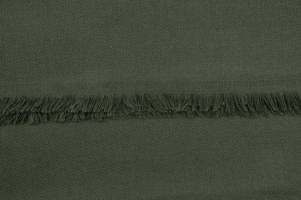 Olijfgroene virgin wol sjaal