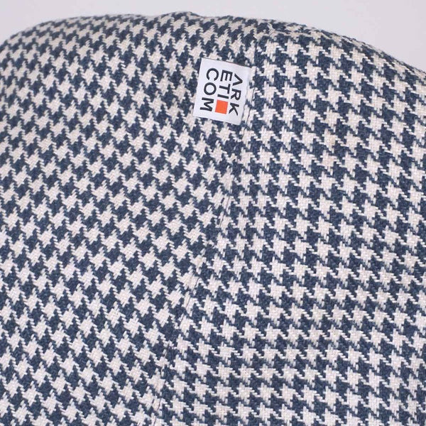 Dettaglio tessuto Pouf poltrona sacco pied de poule Sessantotto, Pouf a pera stile Zanotta Blu #color_blu (7067204714690)