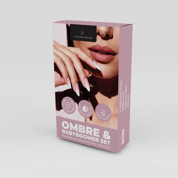 Ombre & Babyboomer Nails Set