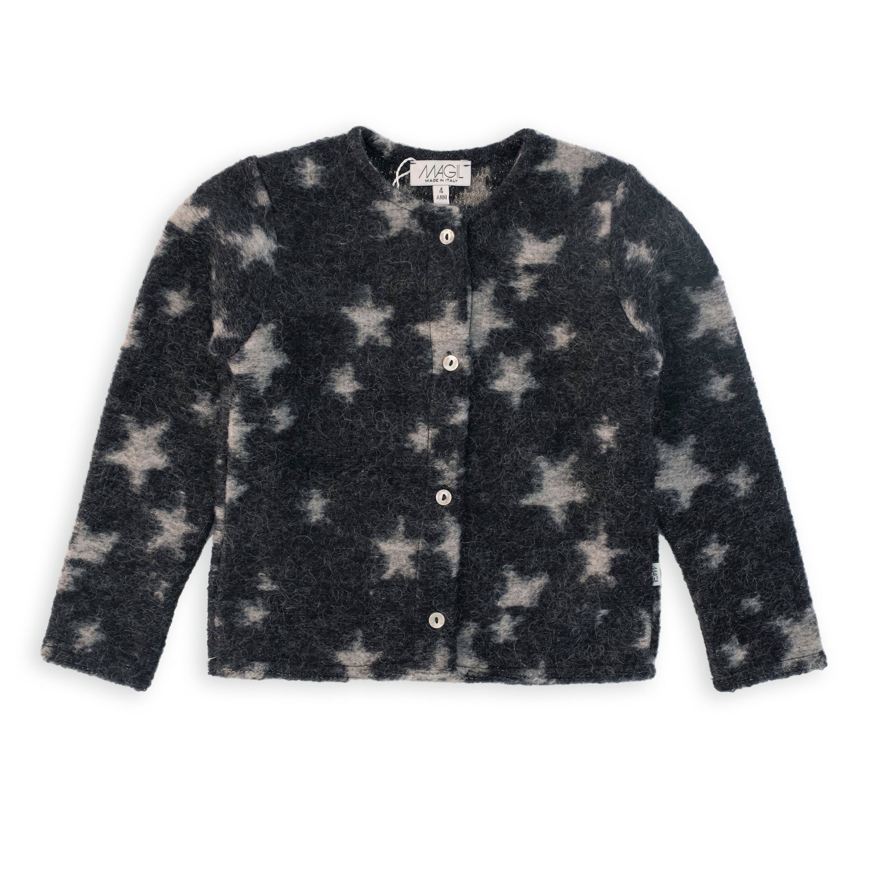 Cardigan Maglina Blu Stelle Lurex