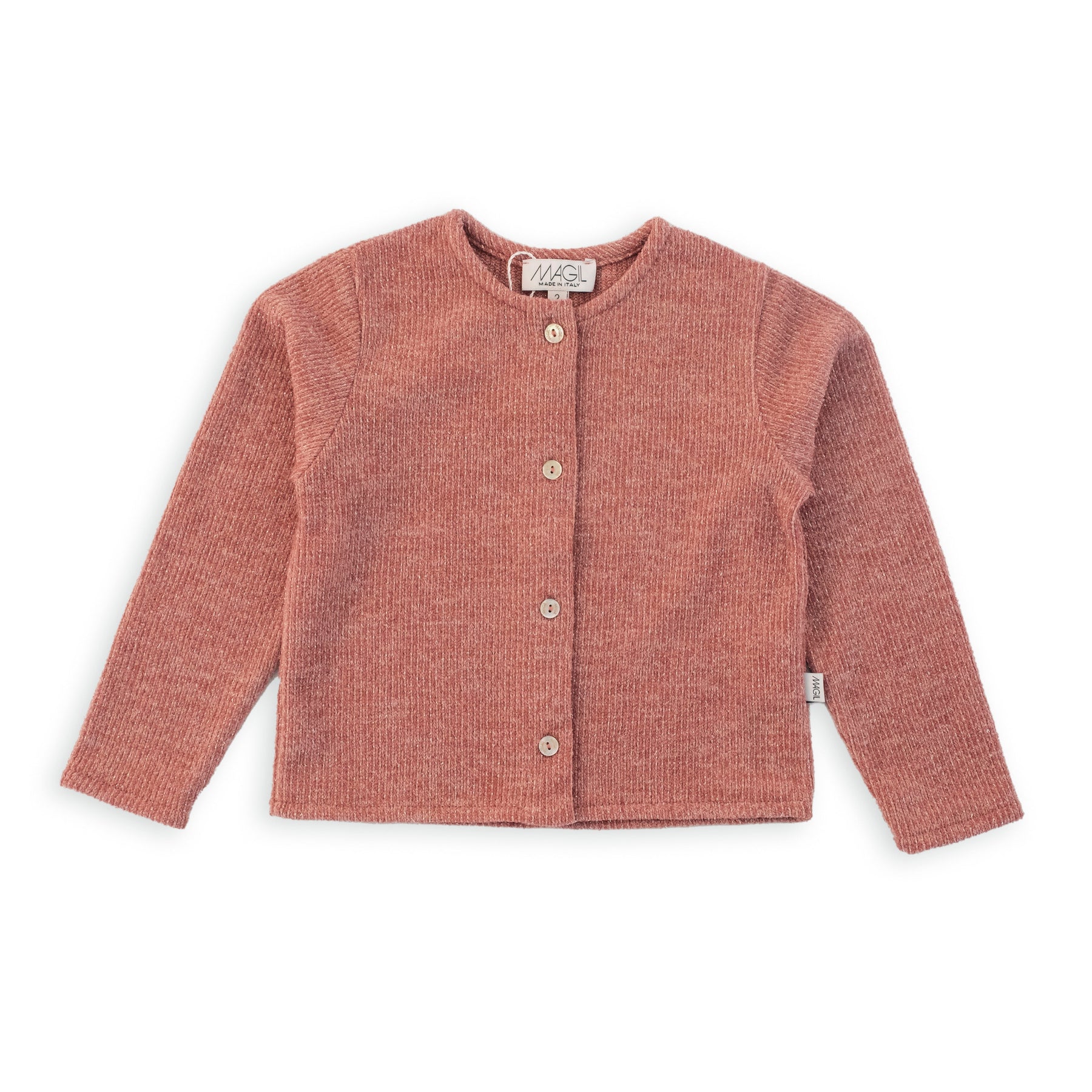 Cardigan Maglina Rosa Lurex
