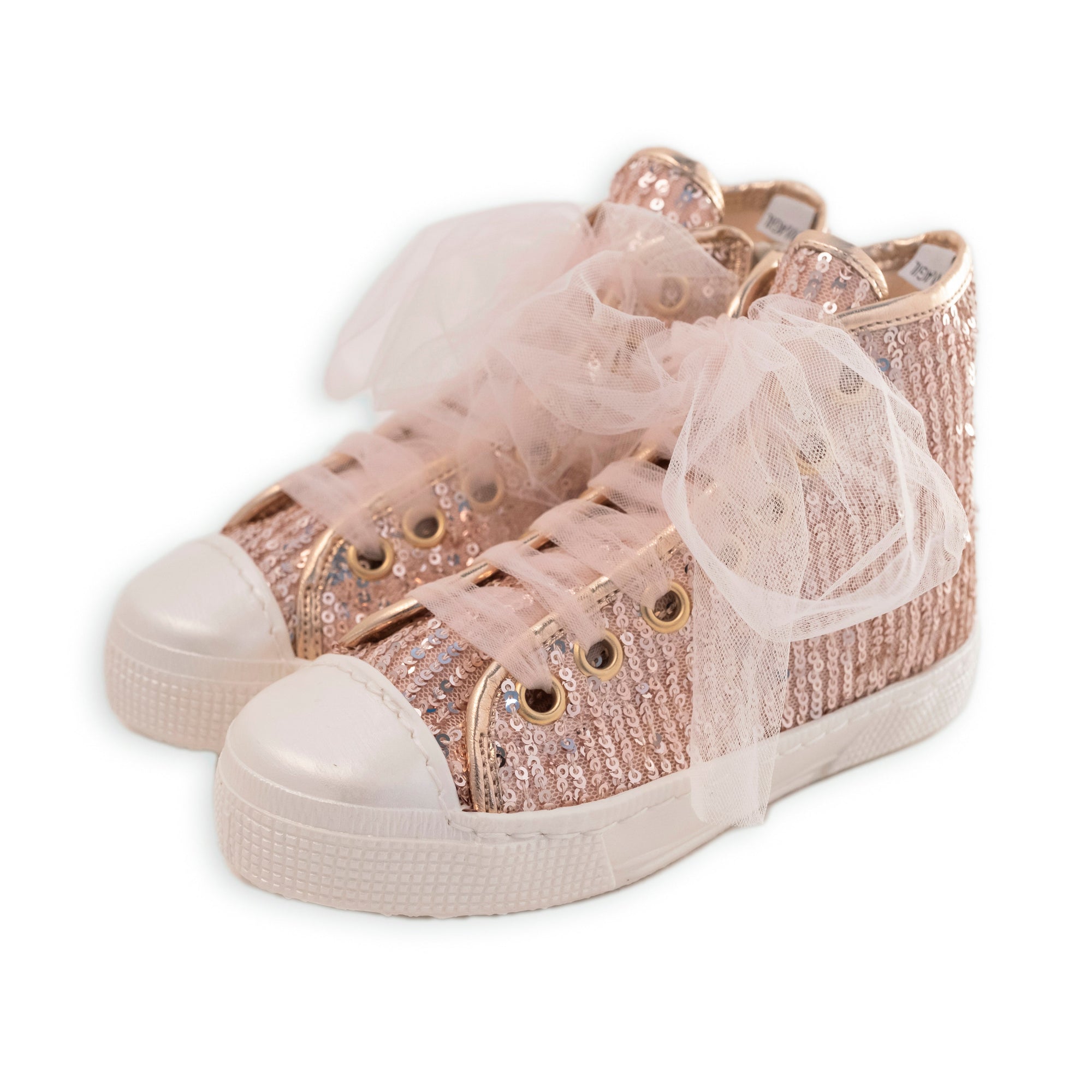 HIGH TOP SNEAKER WITH SEQUINS