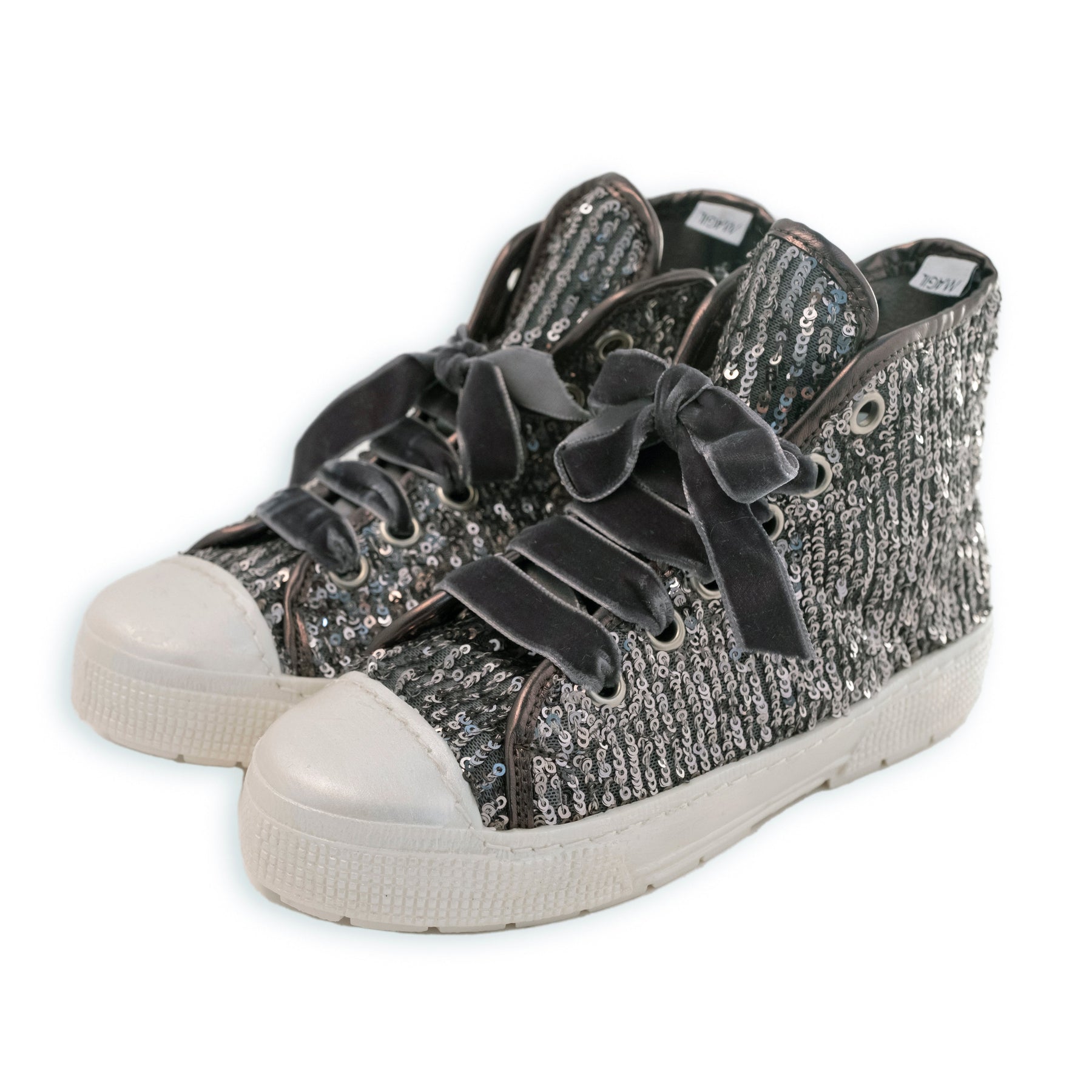 HIGH TOP SNEAKER WITH SEQUINS