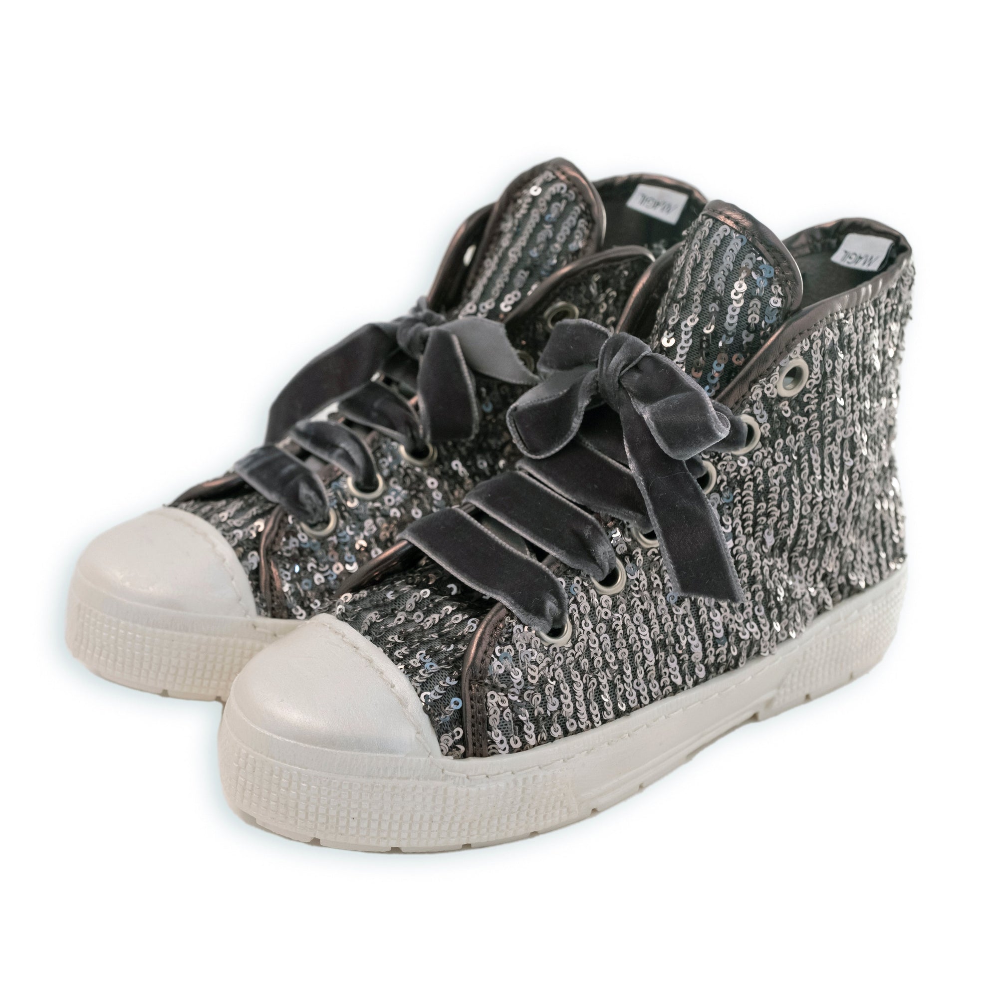 HIGH TOP SNEAKER WITH SEQUINS