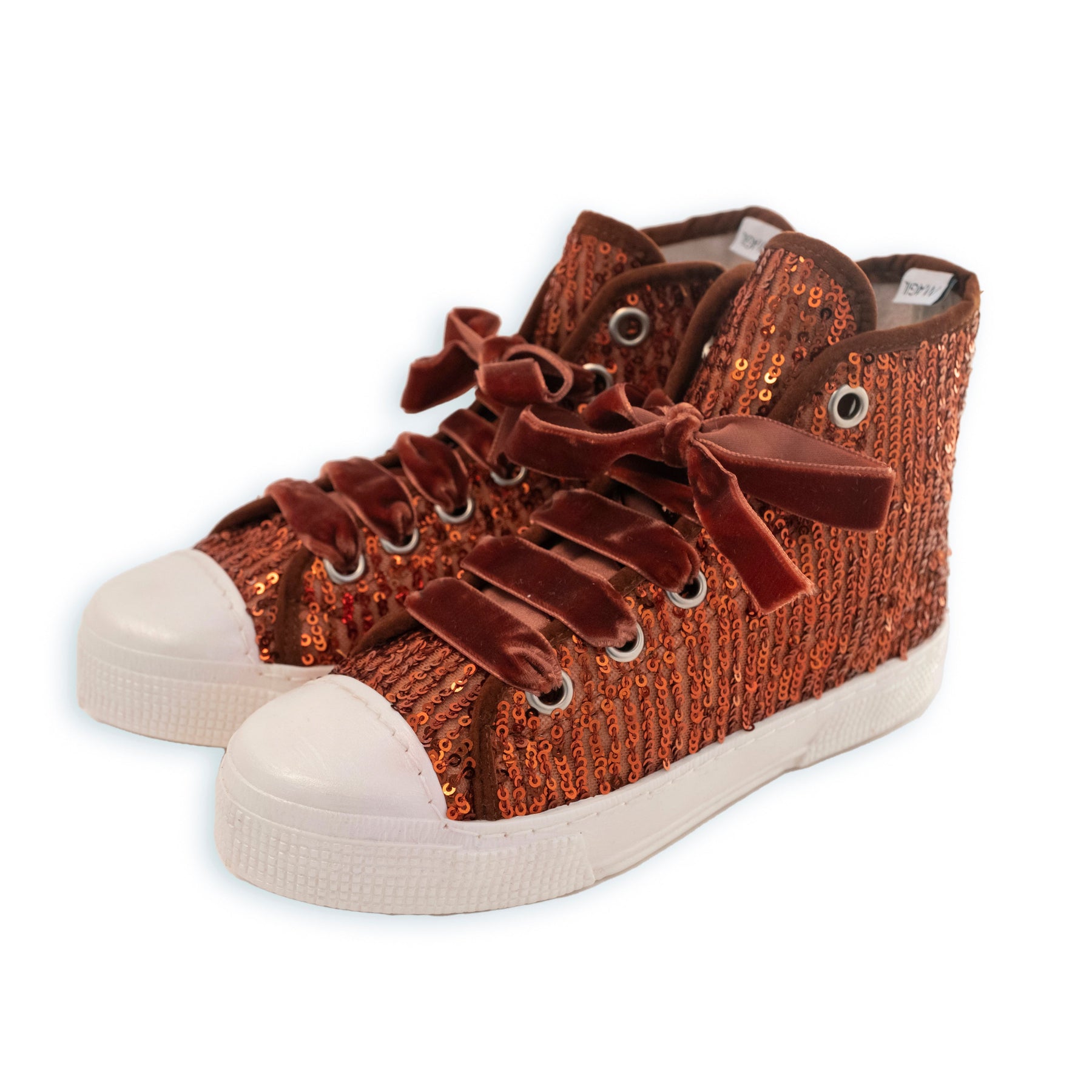 HIGH TOP SNEAKER WITH SEQUINS