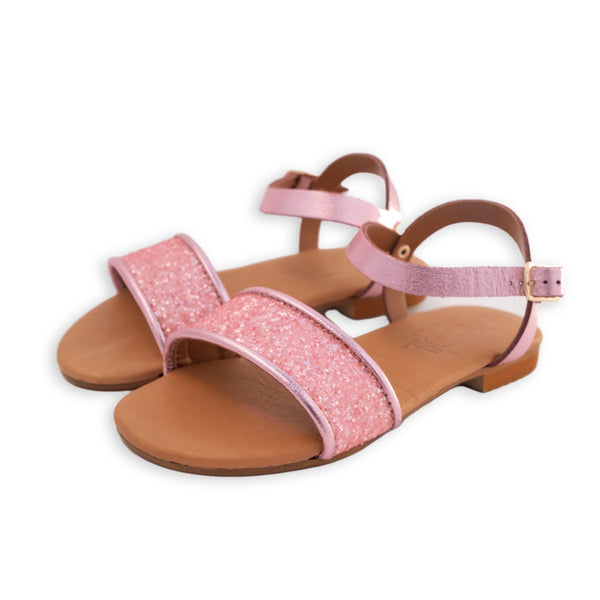 SANDALO GLITTER ROSA