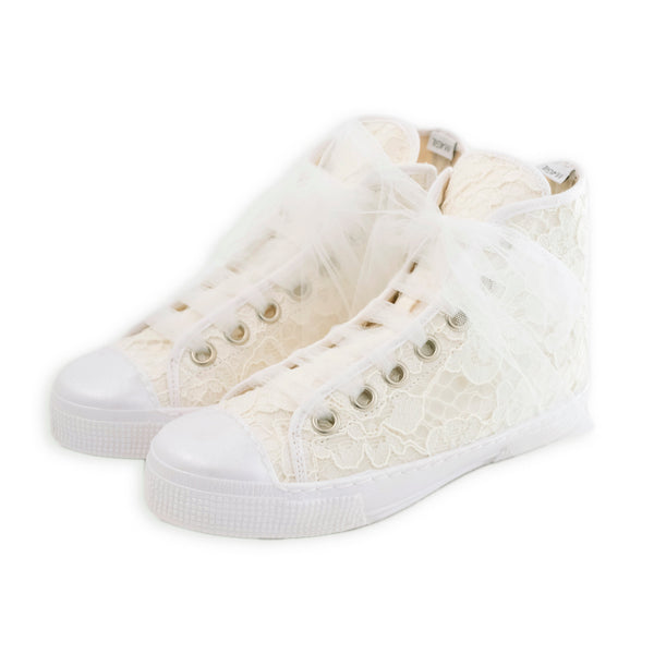 BASKET EN DENTELLE HAUTE