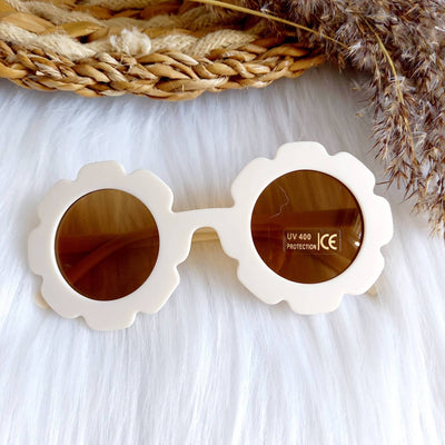 CREAM FLOWER SUNGLASSES
