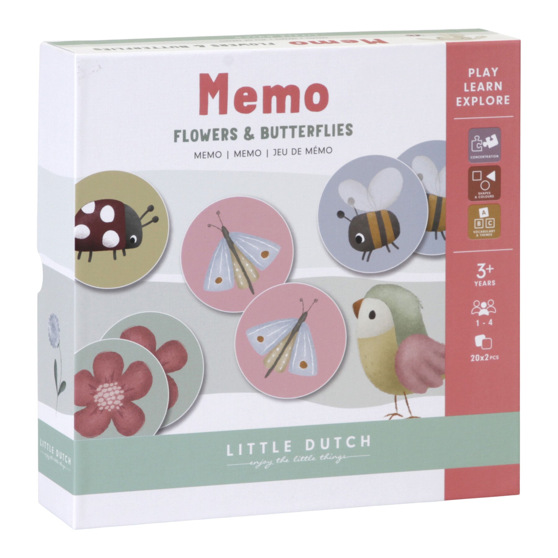 MEMO FLOWERS & BUTTERFLIES