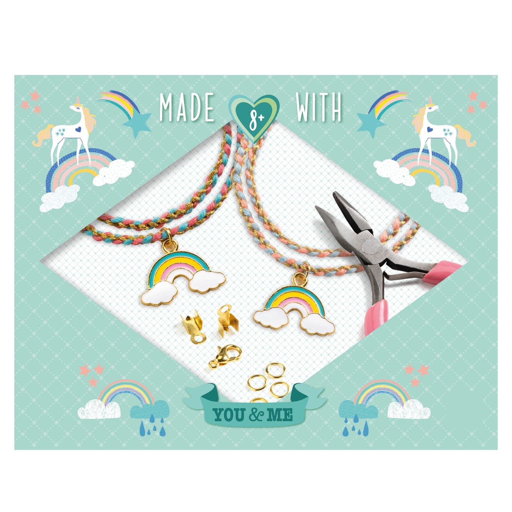 BRACELETS KUMIHIMO ARC-EN-CIEL