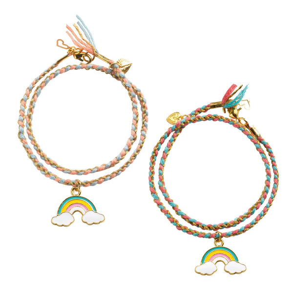 BRACELETS KUMIHIMO ARC-EN-CIEL