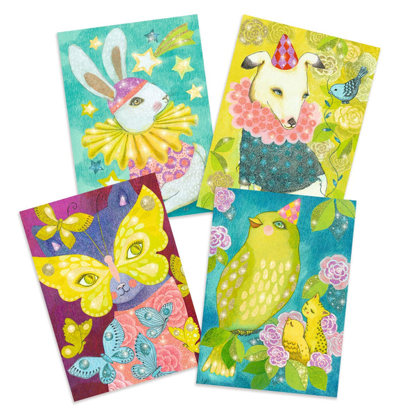 COLORING ILLUSTRATIONS - ANIMAL CARNIVAL