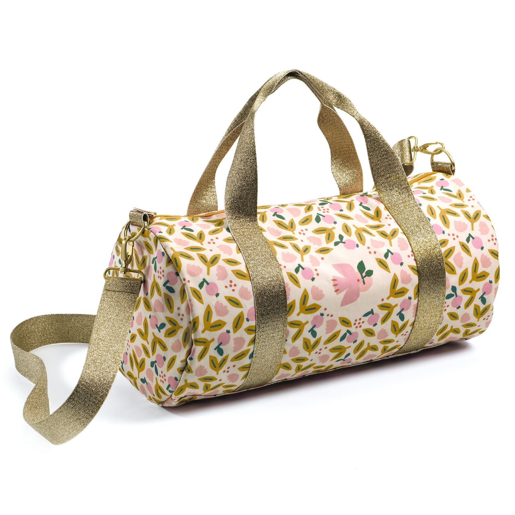 PINK BIRD DUFFLE BAG