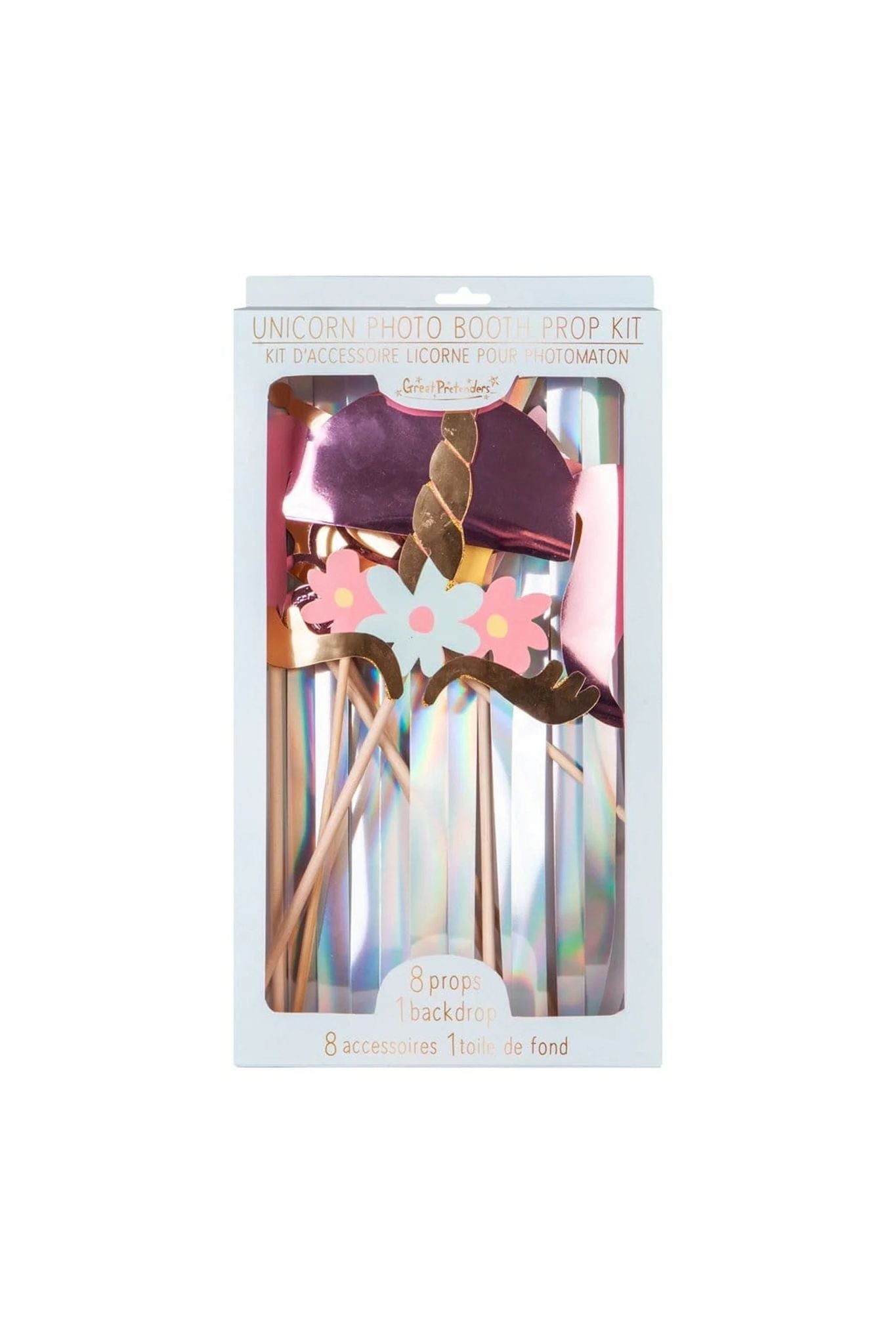 PHOTO BOOTH PROP KIT - UNICORN