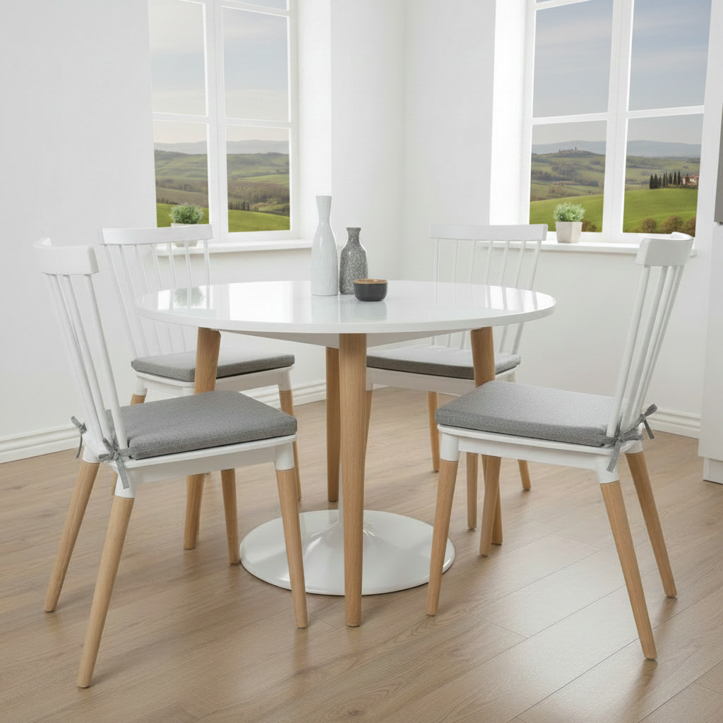 SITZ 45, Cushion for Kitchen Chairs with Ties 45 x h3