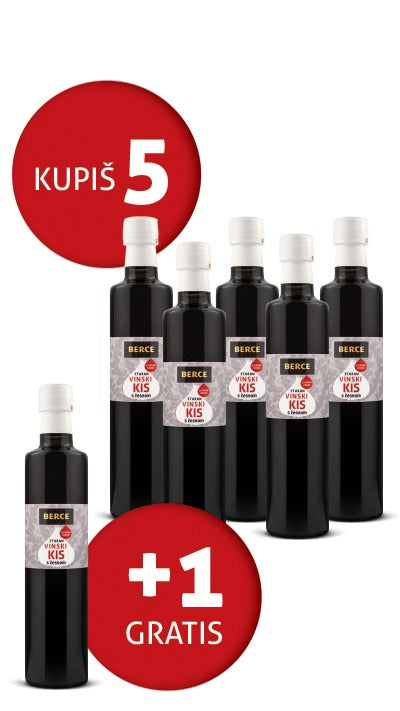 Aged Wine Vinegar with Garlic 0.5l, 5+1 Free