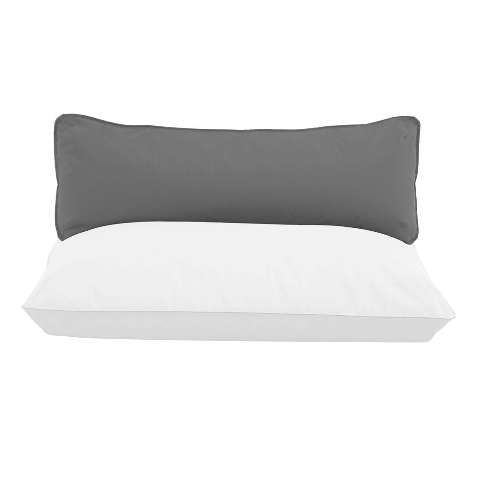Cuscino Divano morbido e sfoderabile,  schienale per  bancali, pallet o panche da giardino 80x40 cm (6171210318018)#color_Ice:-Grigio-Scuro-e-Grigio-Chiaro