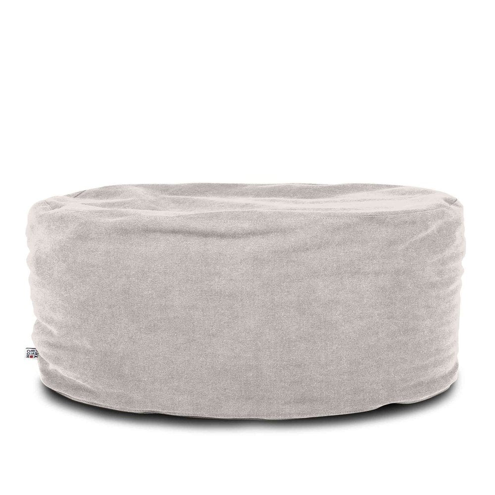 SOFT CHILL 80, Pouf Sacco Rotondo in Cotone Sfoderabile 80 x h42