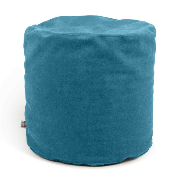 SOFT CHILL 42, Pouf Sacco Rotondo in Cotone Sfoderabile 42 x h42