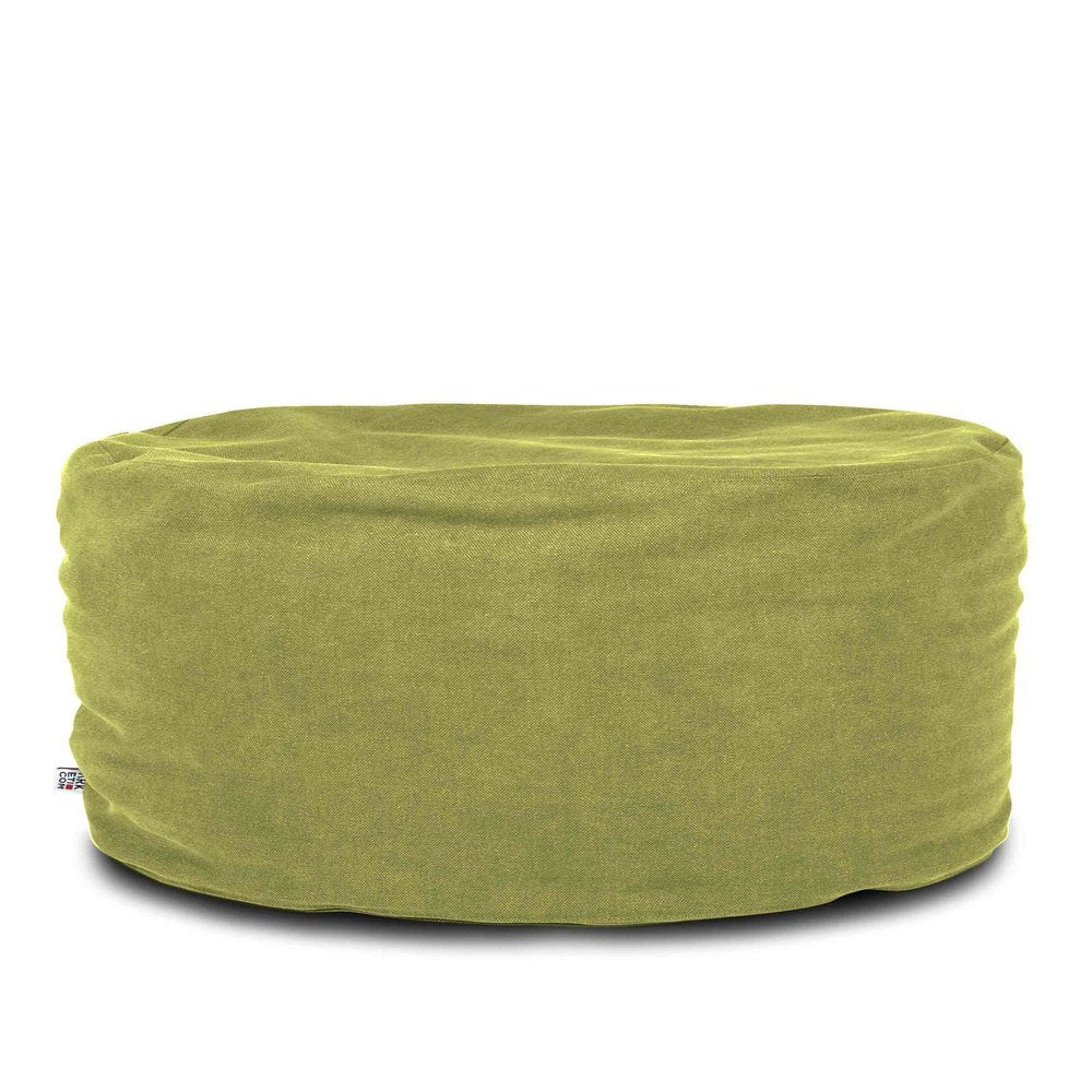 SOFT CHILL 80, Pouf Sacco Rotondo in Cotone Sfoderabile 80 x h42