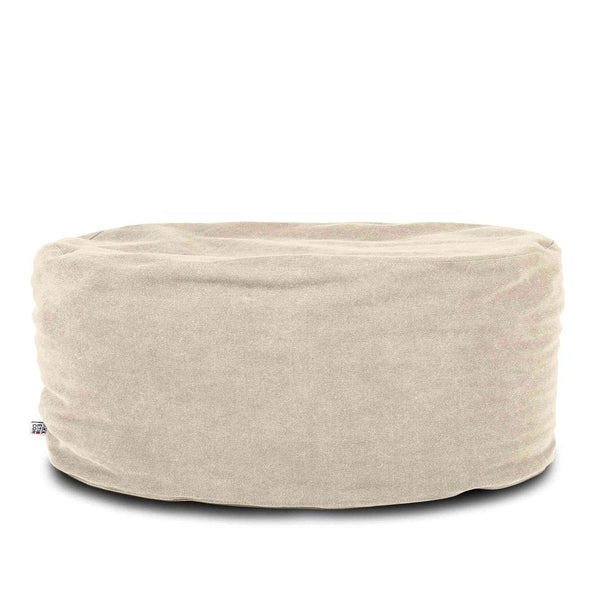 SOFT CHILL 80, Pouf Sacco Rotondo in Cotone Sfoderabile 80 x h42