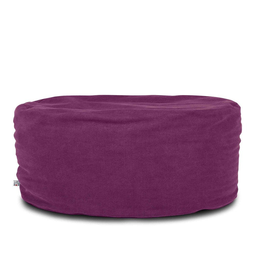 SOFT CHILL 80, Pouf Sacco Rotondo in Cotone Sfoderabile 80 x h42