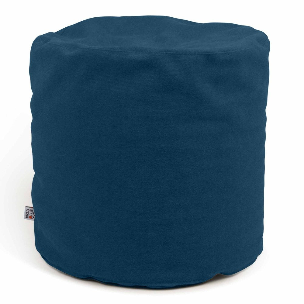 SOFT CHILL 42, Pouf Sacco Rotondo in Cotone Sfoderabile 42 x h42