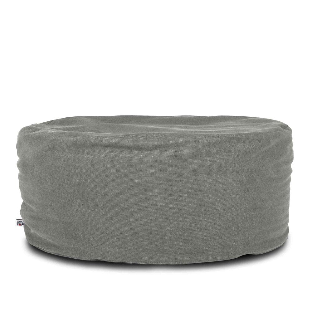 SOFT CHILL 80, Pouf Sacco Rotondo in Cotone Sfoderabile 80 x h42