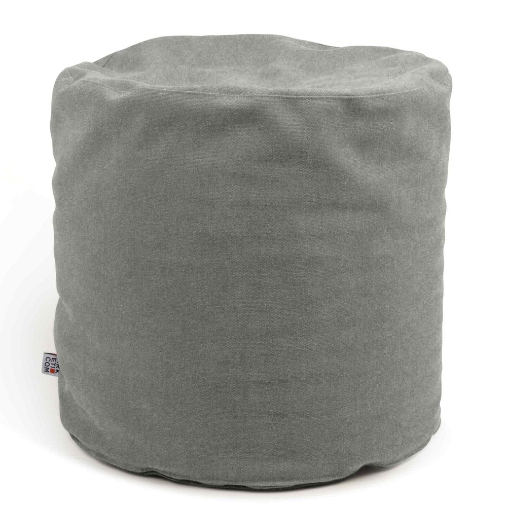 SOFT CHILL 42, Pouf Sacco Rotondo in Cotone Sfoderabile 42 x h42