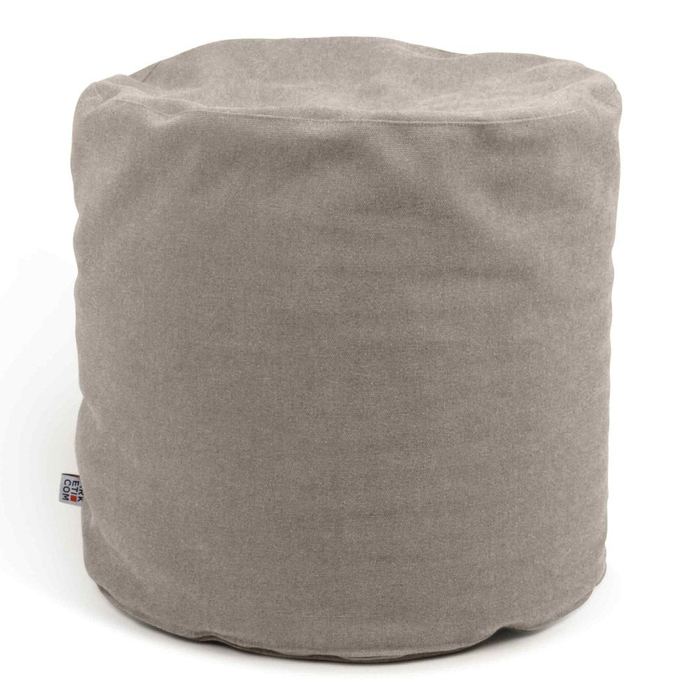SOFT CHILL 42, Pouf Sacco Rotondo in Cotone Sfoderabile 42 x h42