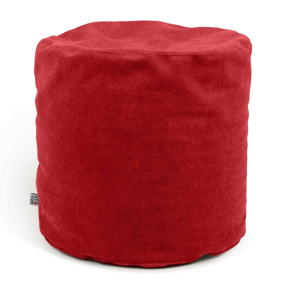 SOFT CHILL 42, Pouf Sacco Rotondo in Cotone Sfoderabile 42 x h42