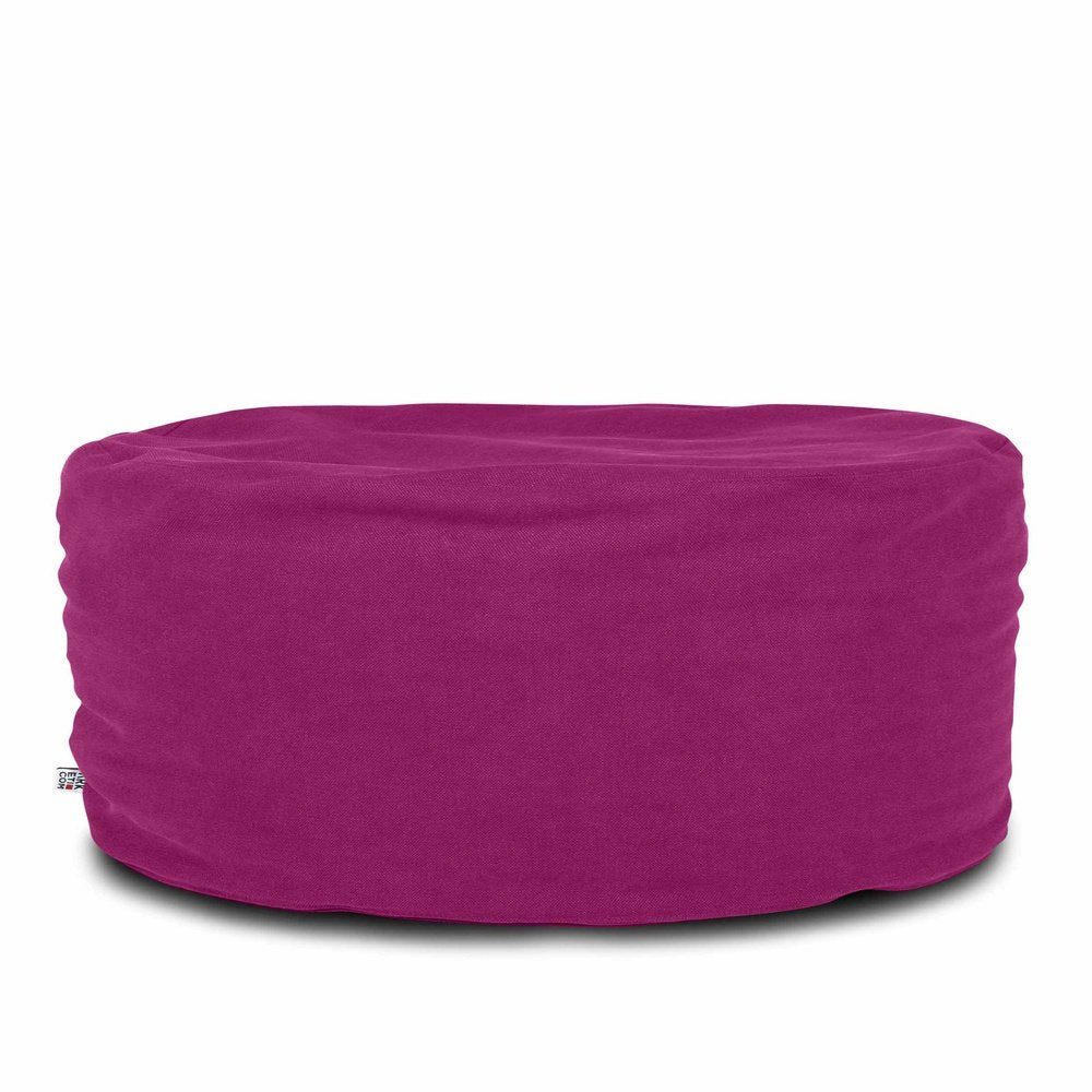 SOFT CHILL 80, Pouf Sacco Rotondo in Cotone Sfoderabile 80 x h42