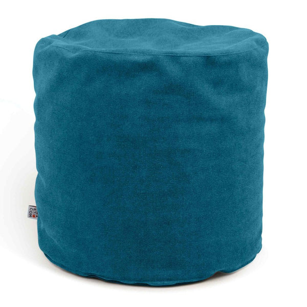 SOFT CHILL 42, Pouf Sacco Rotondo in Cotone Sfoderabile 42 x h42