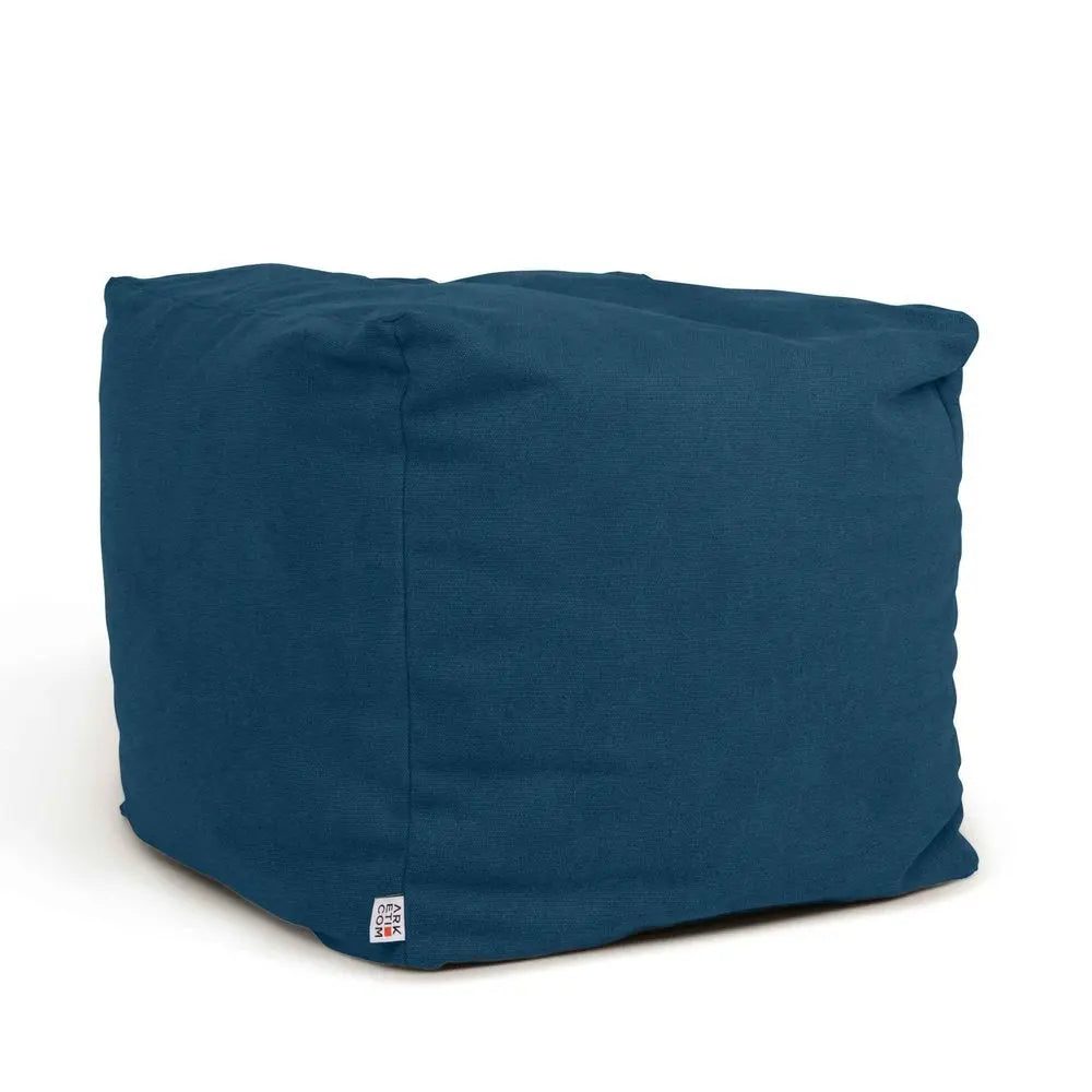 SOFT CUBE 42, Pouf Sacco in Cotone Sfoderabile 42x42 h42